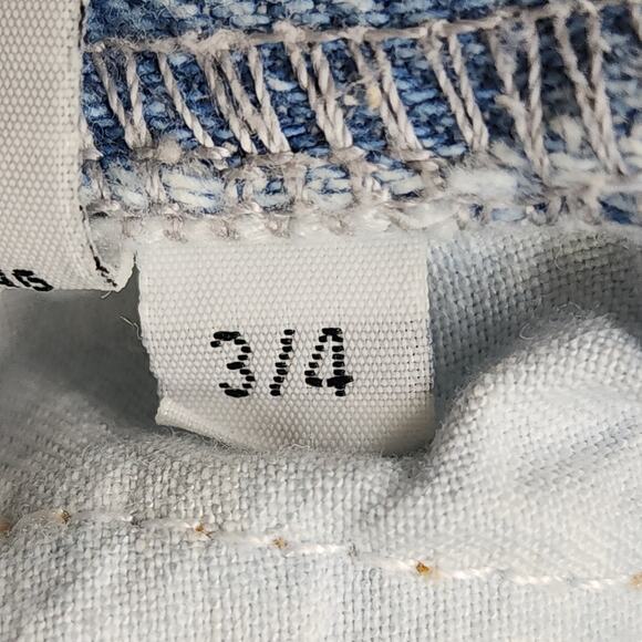 Vintage 90s Jordache JeanJer Jeans Skirt Womens 3/4 Blue Light Wash Pencil Denim - Picture 6 of 11